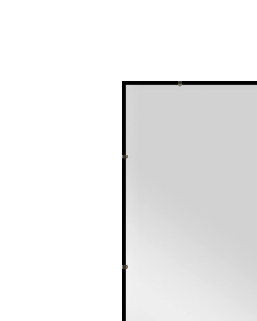 VÄGGSPEGEL 30/100/1,5 cm    - svart, Design, glas/träbaserade material (30/100/1,5cm) - Carryhome