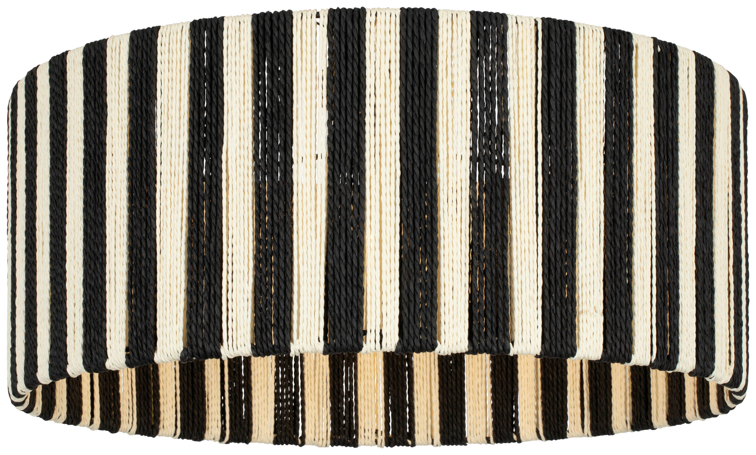 HÄNGELEUCHTE 60/27.5 cm   - Schwarz/Weiß, Design, Papier/Metall (60/27.5cm) - Collet's Monde