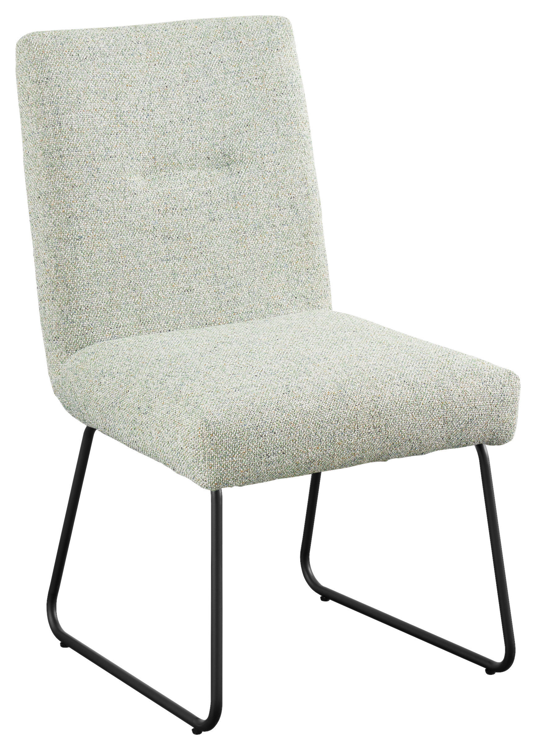 STUHL - Pastellgrün/Schwarz, Design, Textil/Metall (51,5/92,5/65cm) - SetOne by Musterring