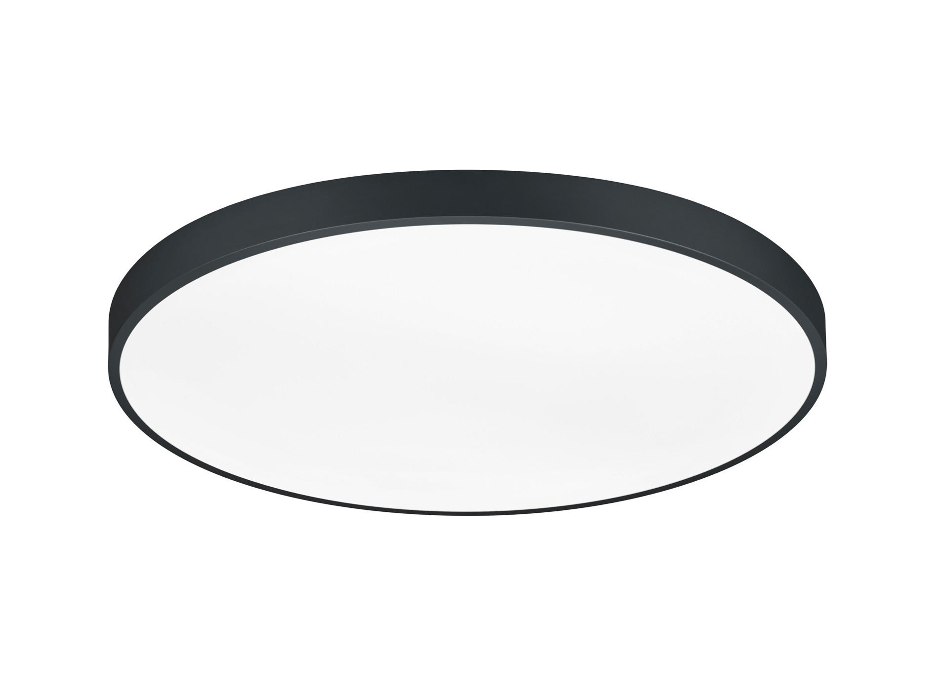 Trio Leuchten Led-Deckenleuchte Waco Schwarz 75x6.5x75 cm
