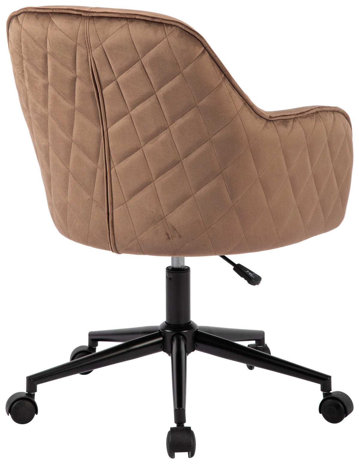 DREHSTUHL Samt Braun, Schwarz  - Schwarz/Braun, MODERN, Kunststoff/Textil (58/82/90/62cm) - MID.YOU