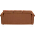 3-SITZER-SOFA  in Chenille Rostfarben  - Rostfarben/Schwarz, KONVENTIONELL, Kunststoff/Textil (226/88/86cm) - Carryhome
