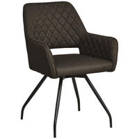 NASLANJAČ, les, kovina, tekstil črna, sivorjava  - črna/sivorjava, Konvencionalno, kovina/tekstil (57/85.5/60cm) - MID.YOU