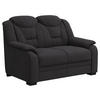 2-SITZER-SOFA in Chenille Schwarz  - Schwarz, Basics, Kunststoff/Textil (138/99/99cm) - MID.YOU