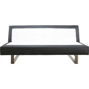 TROSED, črna, bela tekstil - aluminij/črna, Basics, kovina/tekstil (180/75/88cm) - Xora