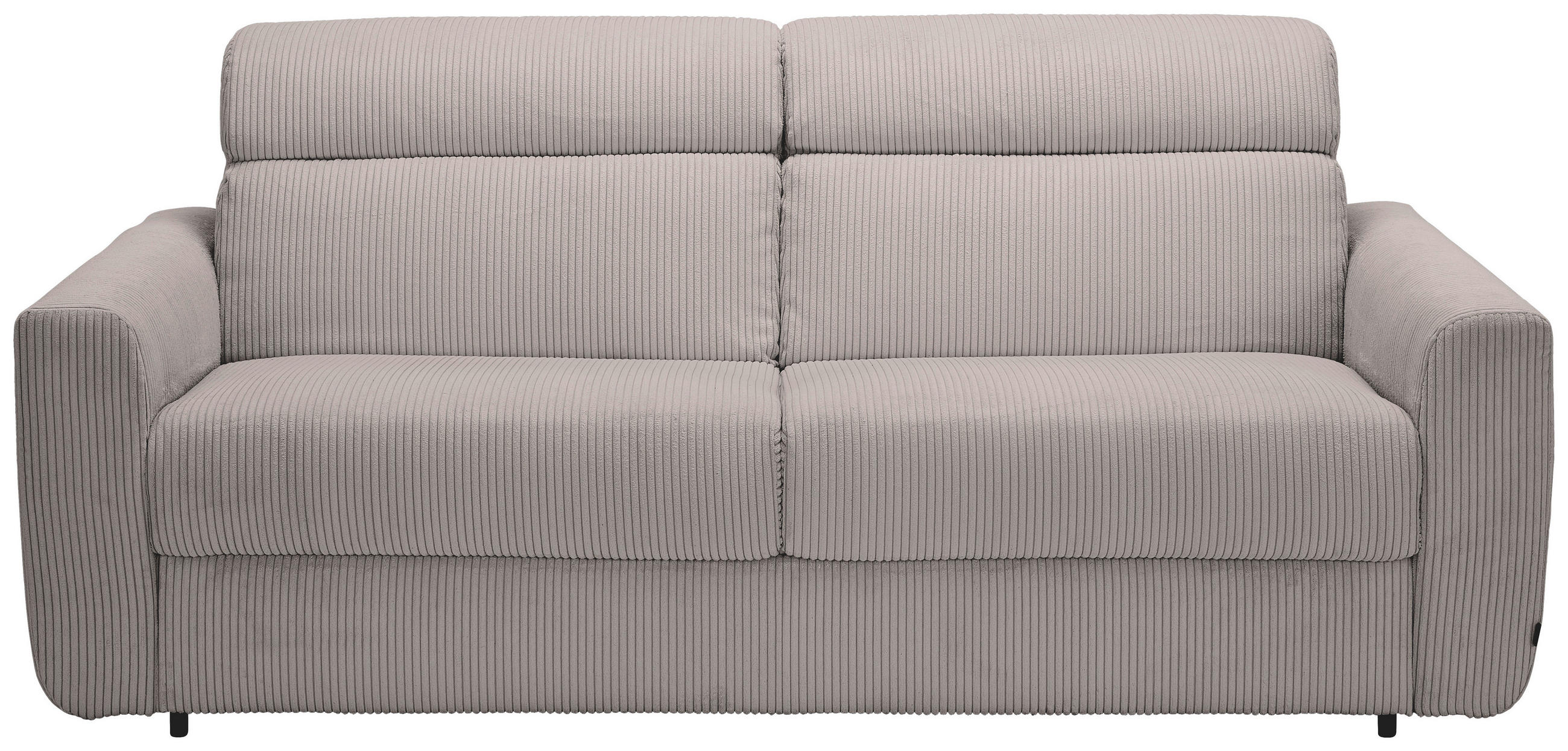 SCHLAFSOFA Cord Hellgrau  - Hellgrau/Schwarz, Design, Kunststoff/Textil (200/84/98cm) - Novel