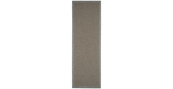 FLACHWEBETEPPICH 80/250 cm Chronos  - Silberfarben, KONVENTIONELL, Naturmaterialien/Textil (80/250cm) - Linea Natura