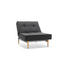 SESSEL Schwarz - Silberfarben/Schwarz, Design, Holz/Textil (90/79/115cm) - Innovation