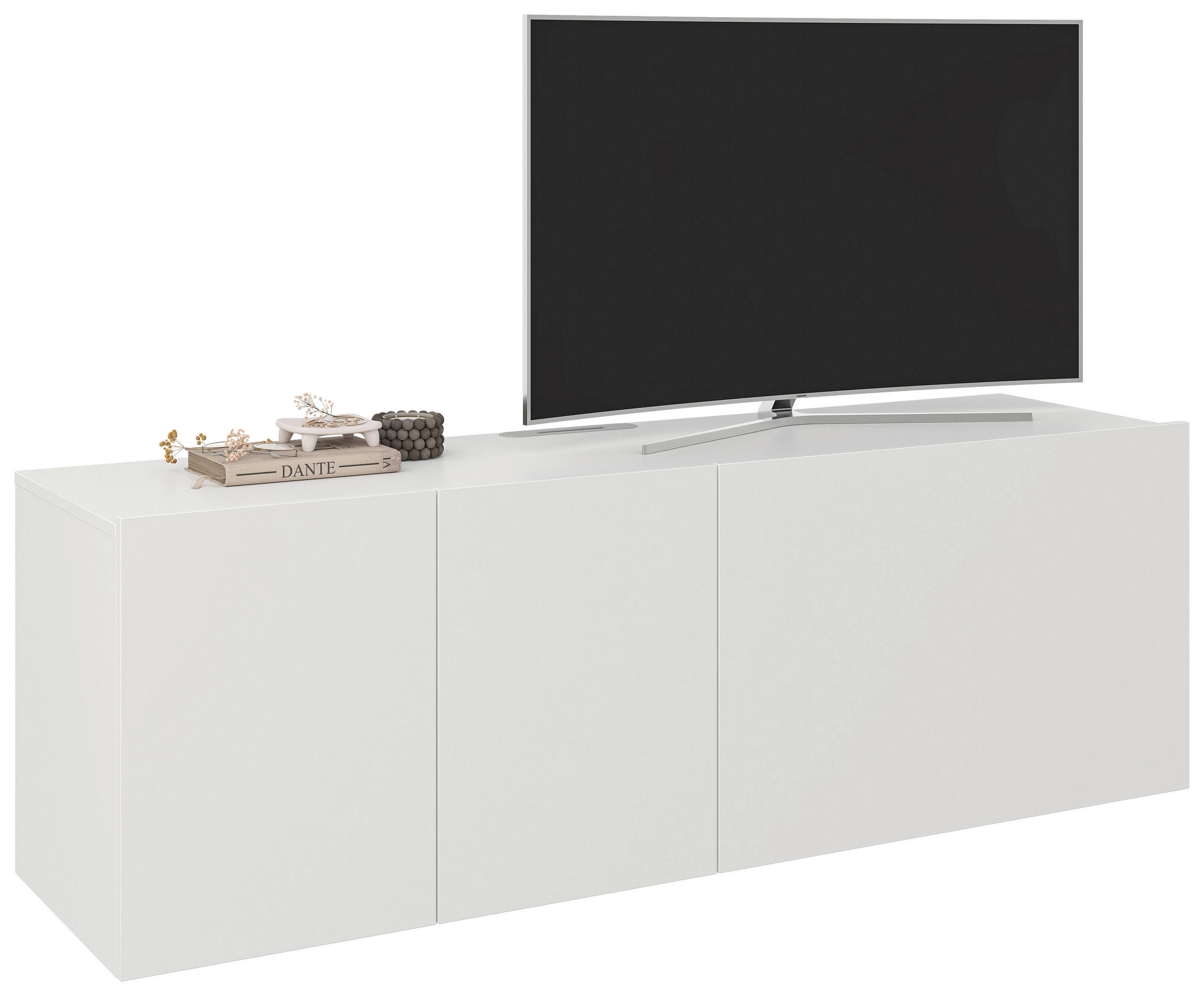 LOWBOARD  in 150/50/42 cm  - Weiß, Design, Holzwerkstoff (150/50/42cm) - Hom`in