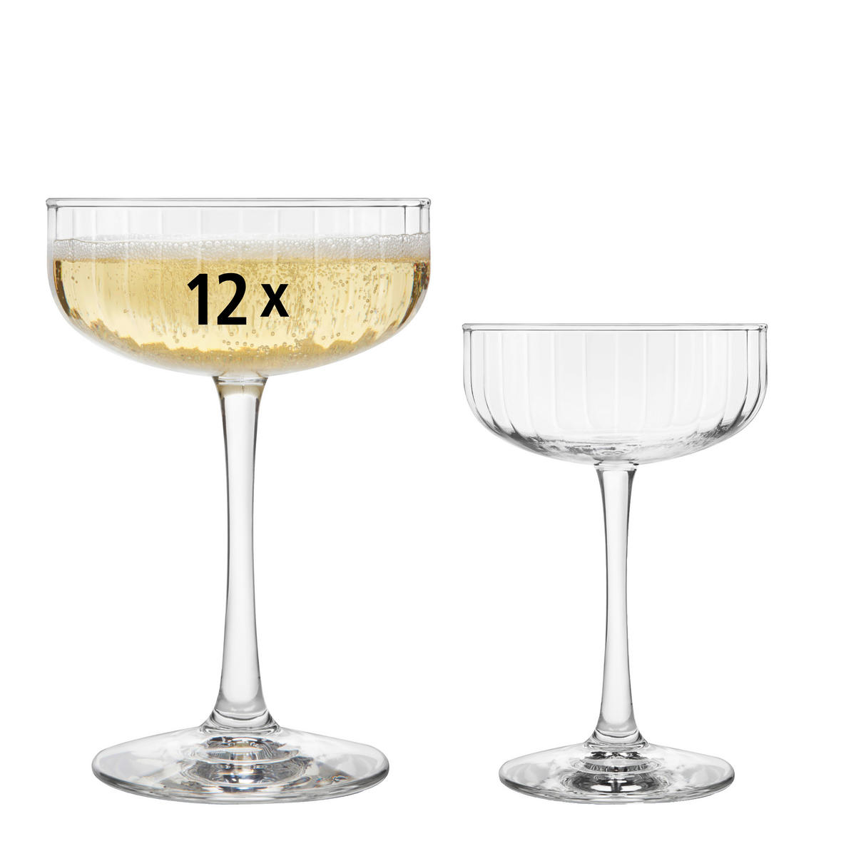 GLÄSERSET LINEAR  12-teilig  - Klar, Basics, Glas (10,5/15,5cm)