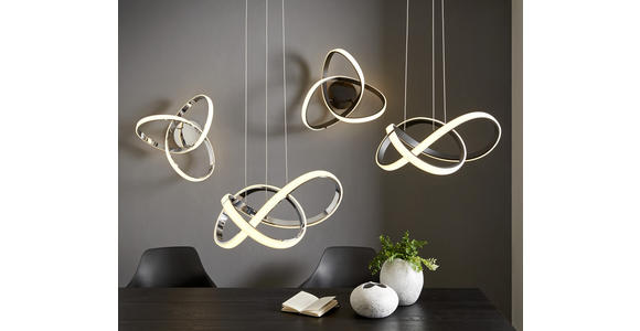 LED-DECKENLEUCHTE Indigo - Schwarz, Design, Kunststoff/Metall (30/15/29cm) - Ambiente