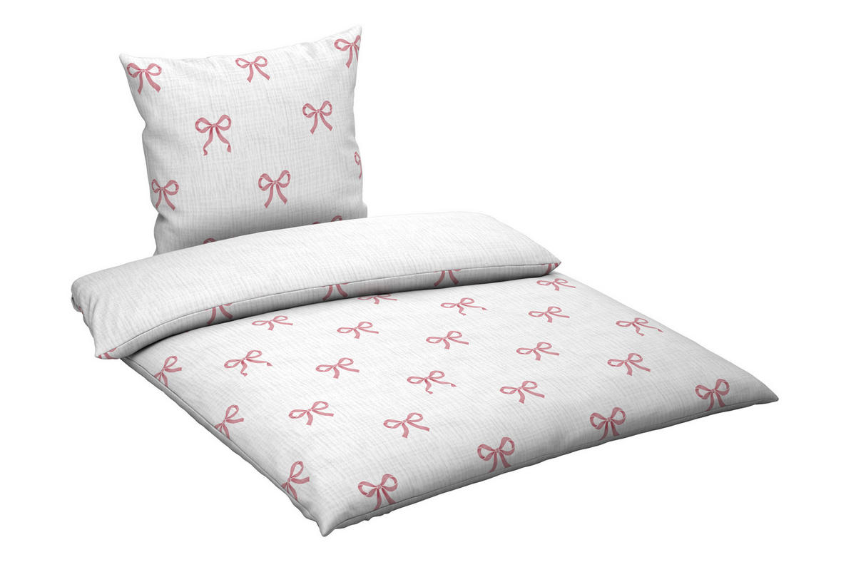 BETTWÄSCHE Musselin 135/200 cm  - Rosa, Textil (135/200cm) - Esposa