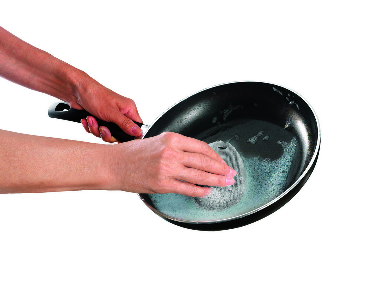 SZILIKON TISZTÍTÓKEFE - szürke, Basics, műanyag (12/7,5/1,5cm) - Metaltex