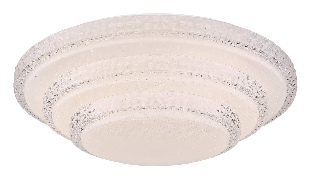 LED-DECKENLEUCHTE  Smart 49,5/12,7 cm   - Weiß, LIFESTYLE, Kunststoff/Metall (49,5/12,7cm) - Globo