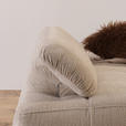 ECKSOFA Naturfarben Webstoff  inkl. Rückenkissen, Bettkasten, Schlaffunktion, Rücken echt, Armteilverstellung, Liegefläche im Originalstoff  - Schwarz/Naturfarben, KONVENTIONELL, Kunststoff/Textil (282/162cm) - Carryhome