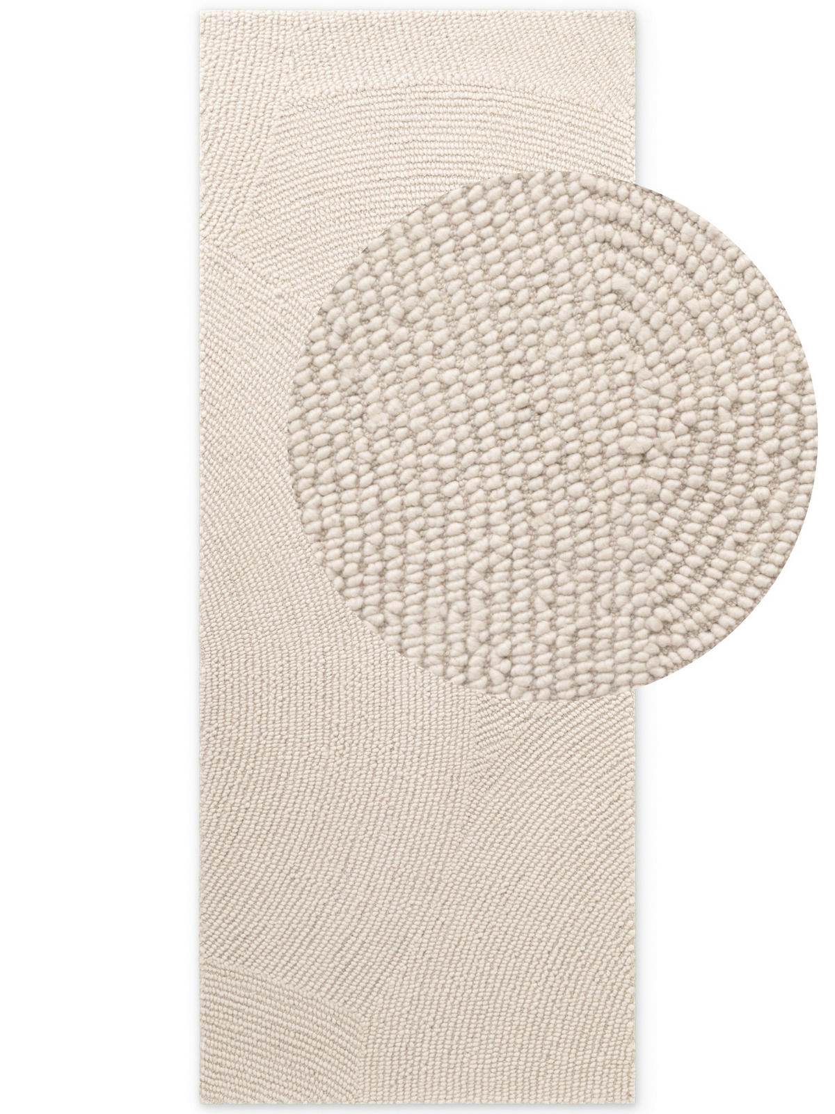 LÄUFER 80/300 cm Eleni  - Creme, Basics, Textil (80/300cm)