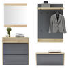 GARDEROBE 4-teilig  in 200/200/32 cm  - Eichefarben/Grau, Design, Holz/Holzwerkstoff (200/200/32cm) - Dieter Knoll