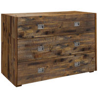 KOMMODE  in 105/46/71 cm  - Dunkelgrau/Braun, Design, Holz/Metall (105/46/71cm) - Hasena