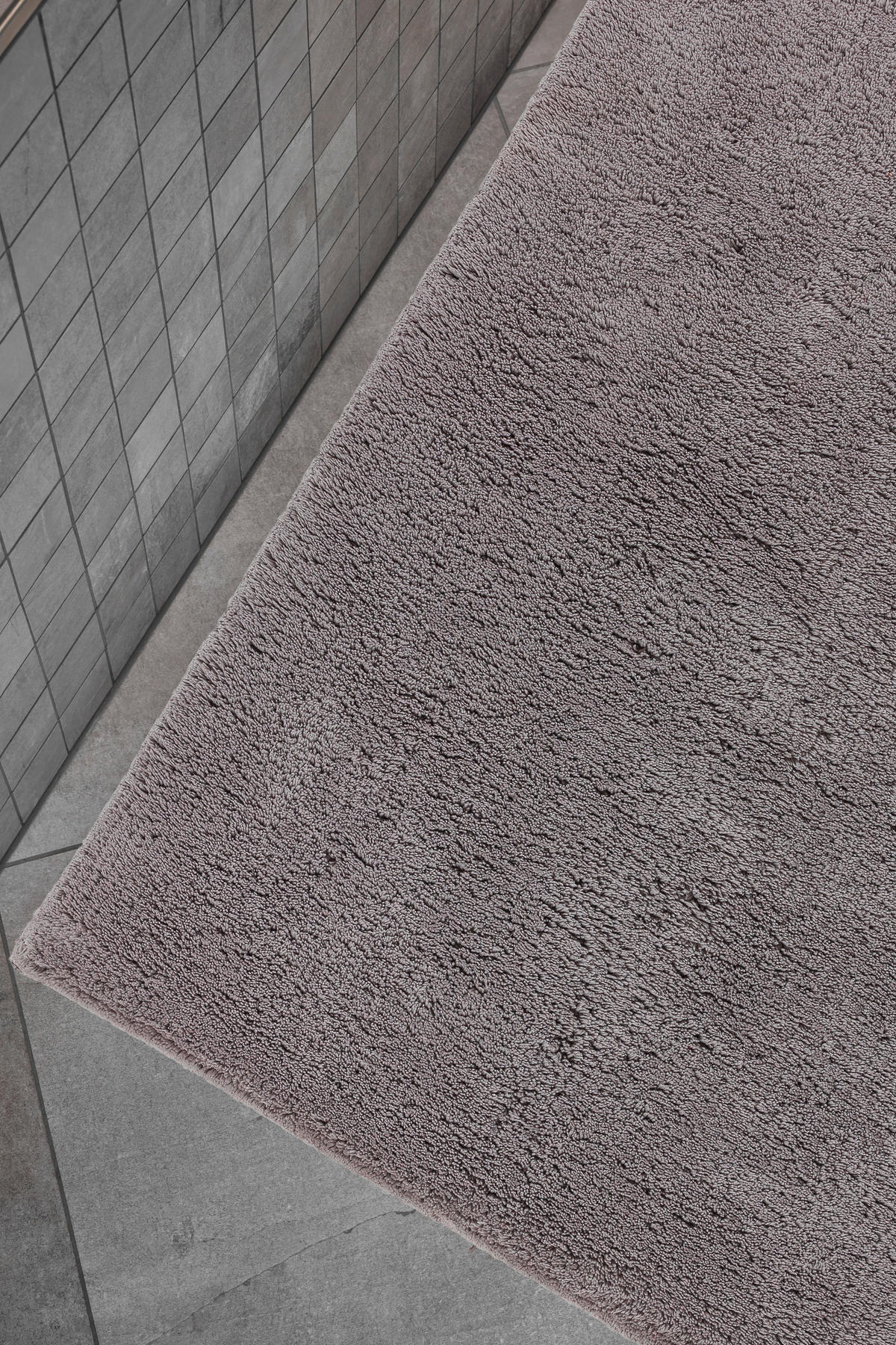 BADTEPPICH Bahamas Hellgrau 67/110 cm  - Hellgrau, Basics, Textil (67/110cm) - Schöner Wohnen