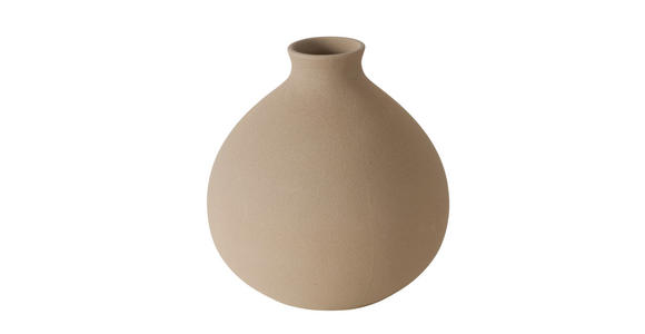 VASE  - Hellbraun, Trend, Keramik (19/20cm) - Ambia Home