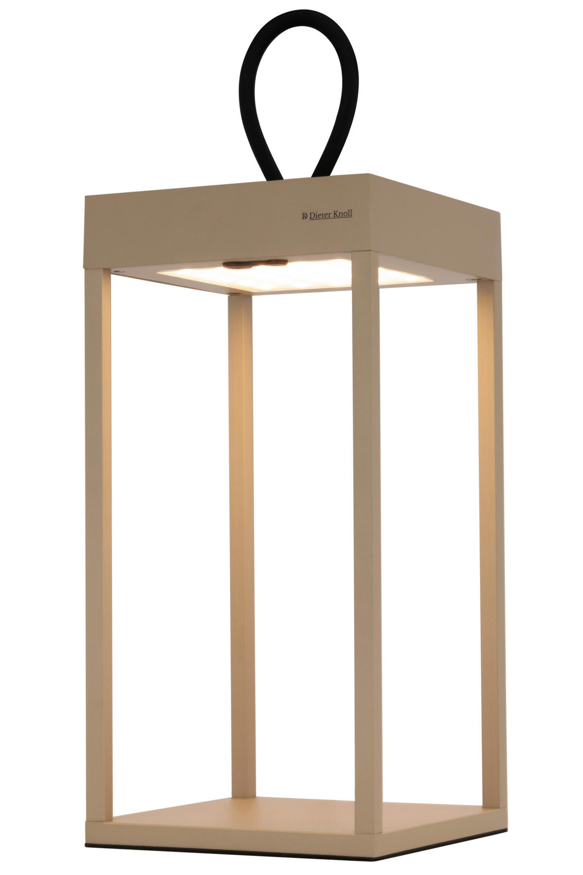 STOLNÍ LAMPA NA BATERIE 15/15/30 cm - pískové barvy, Konvenční, kov/plast (15/15/30cm) - Dieter Knoll