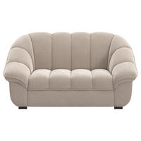 2-SITZER-SOFA Chenille Naturfarben  - Schwarz/Naturfarben, KONVENTIONELL, Kunststoff/Textil (163/88/104cm) - Welnova