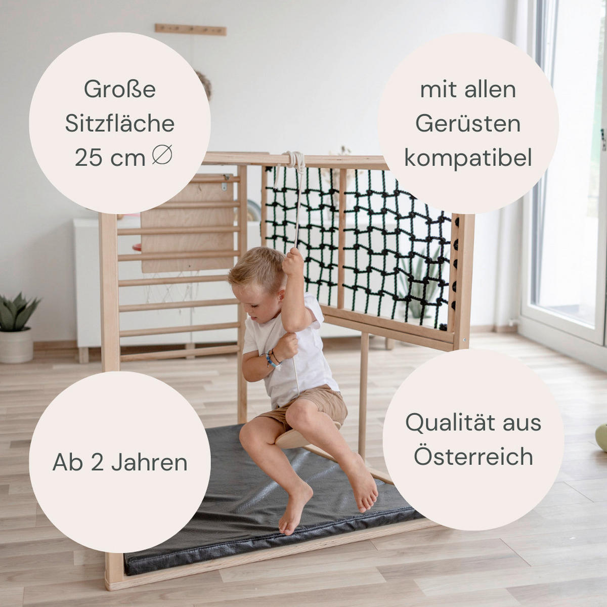 KLETTERGERÜST ZUBEHÖR  - Birkefarben, Basics, Holz (25cm) - CLIFF