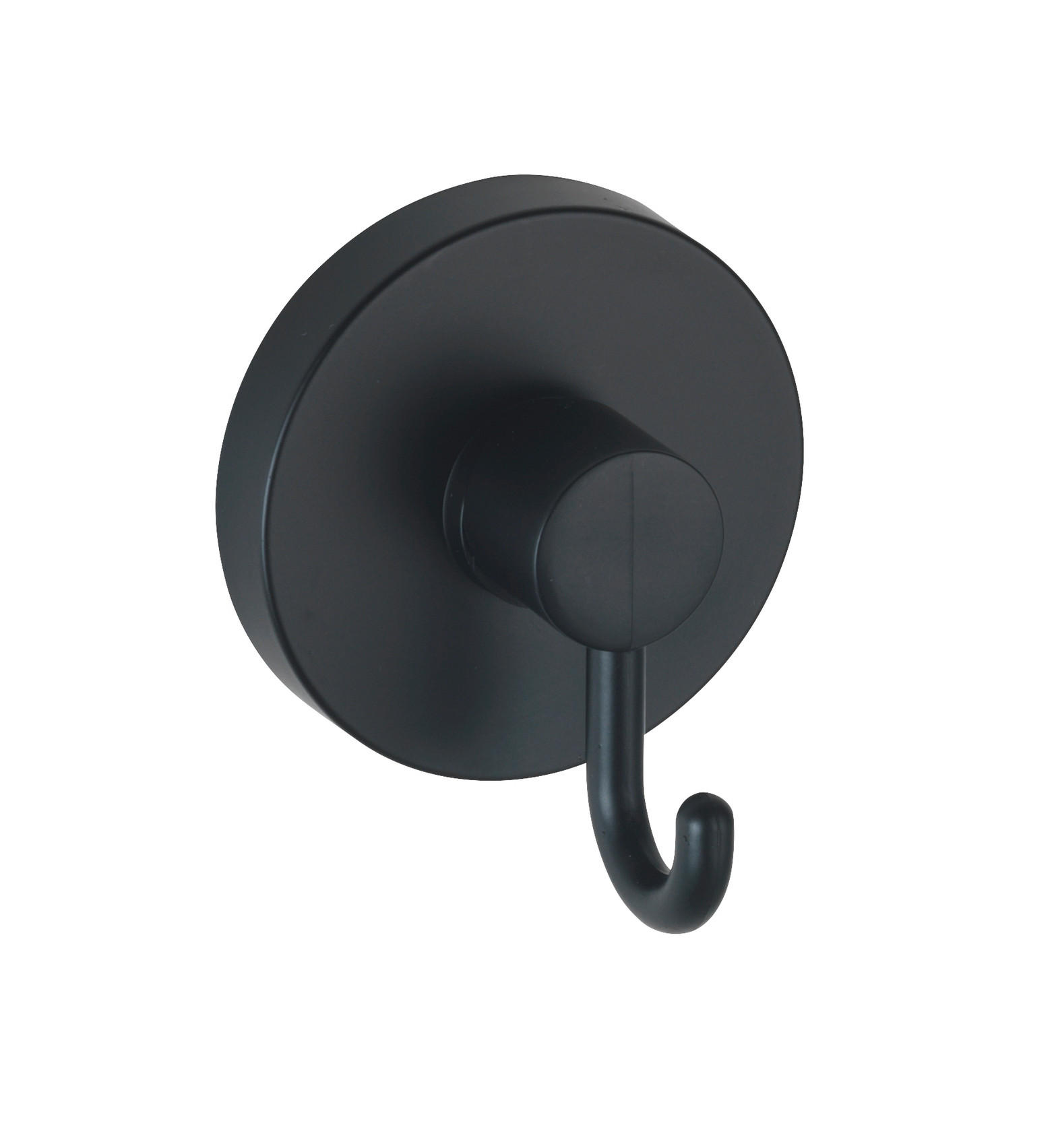 WANDHAKEN 2 Stück  in Schwarz  - Schwarz, Basics, Kunststoff (6/6,7/5cm) - Wenko