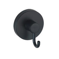 NÁSTENNÝ HÁČIK, čierna - čierna, Basics, plast (6/6,7/5cm)