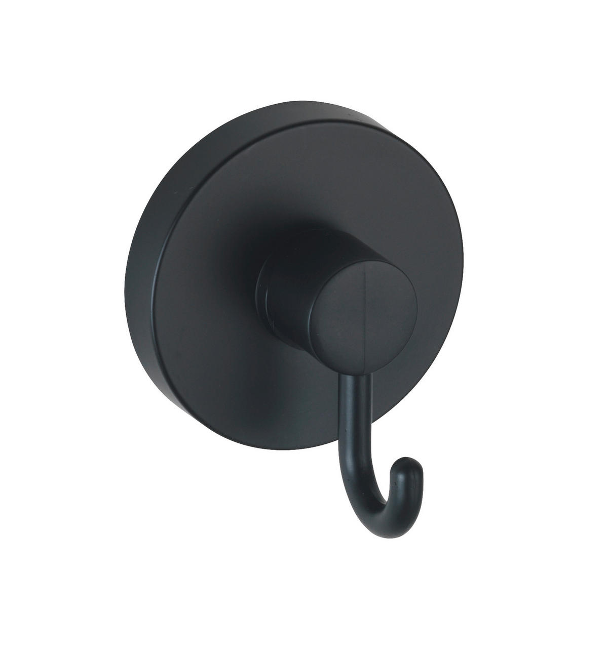 NÁSTENNÝ HÁČIK, čierna - čierna, Basics, plast (6/6,7/5cm)