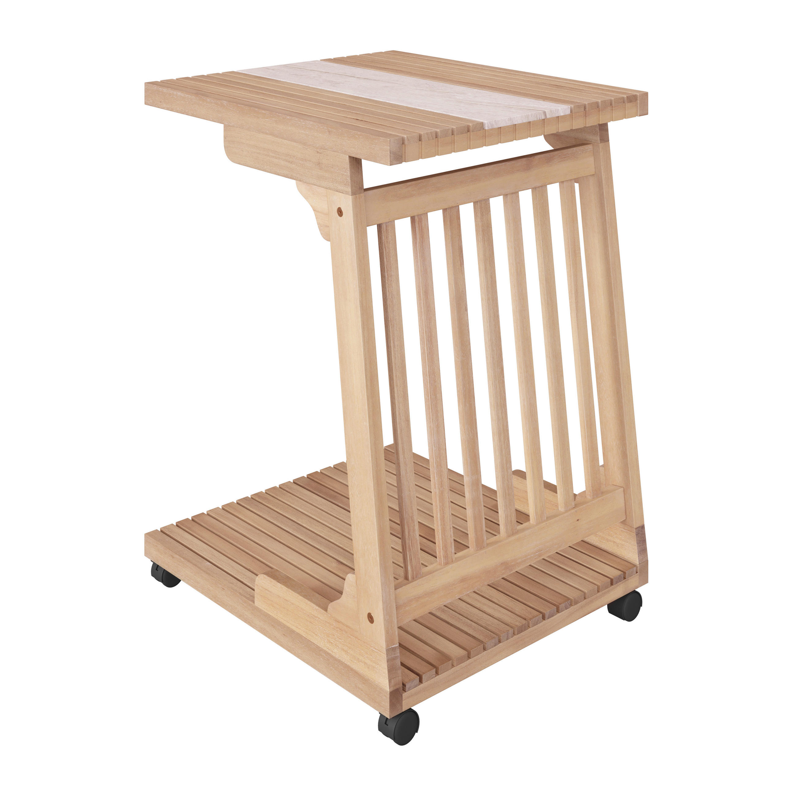 ODKLÁDACÍ STOLEK, akácie, barvy akácie - barvy akácie, Natur, dřevo/plast (45/50/68cm) - Amatio