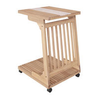ODKLÁDACÍ STOLEK, akácie, barvy akácie - barvy akácie, Natur, dřevo/plast (45/50/68cm) - Amatio