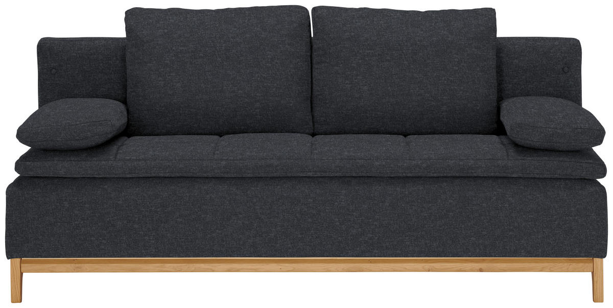 SCHLAFSOFA in Textil Dunkelgrau  - Dunkelgrau, Modern, Holz/Textil (200/96/88cm) - Joka