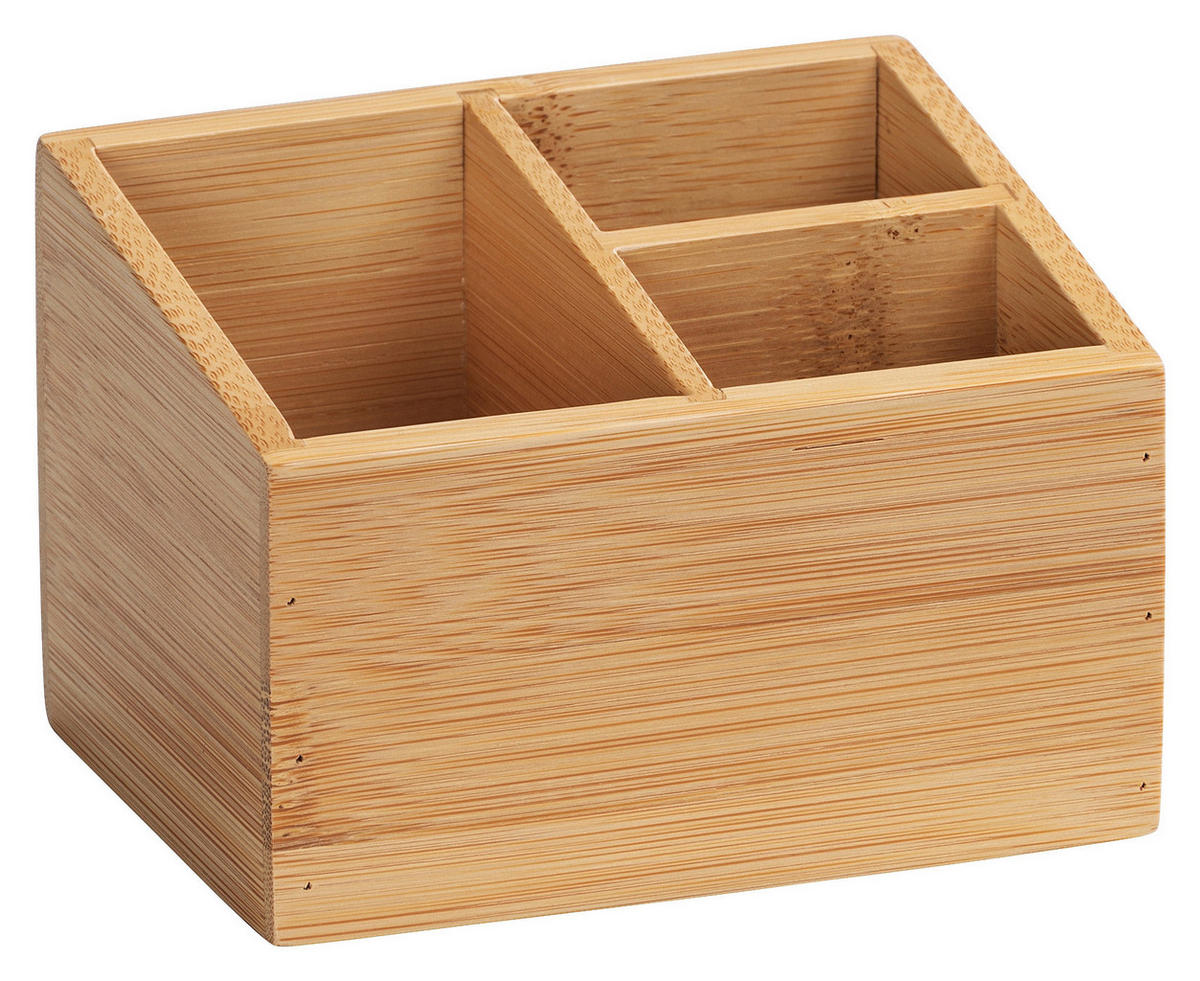 ORGANIZÉR hnedá - hnedá, Basics, drevo (12/9/9cm)
