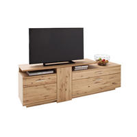 LOWBOARD Santori 210/67/46 cm 2 Schublade(n)  - Eichefarben/Nickelfarben, Design, Holz/Holzwerkstoff (210/67/46cm) - Livetastic