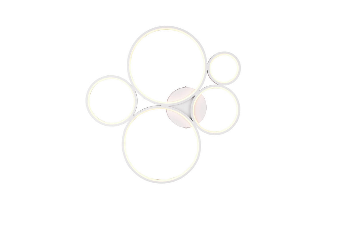 LED-DECKENLEUCHTE RONDO   - Weiß, Design, Metall (59/5,5/53cm) - Trio Leuchten