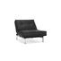 SESSEL Schwarz - Chromfarben/Schwarz, Design, Textil/Metall (90/79/115cm) - Innovation