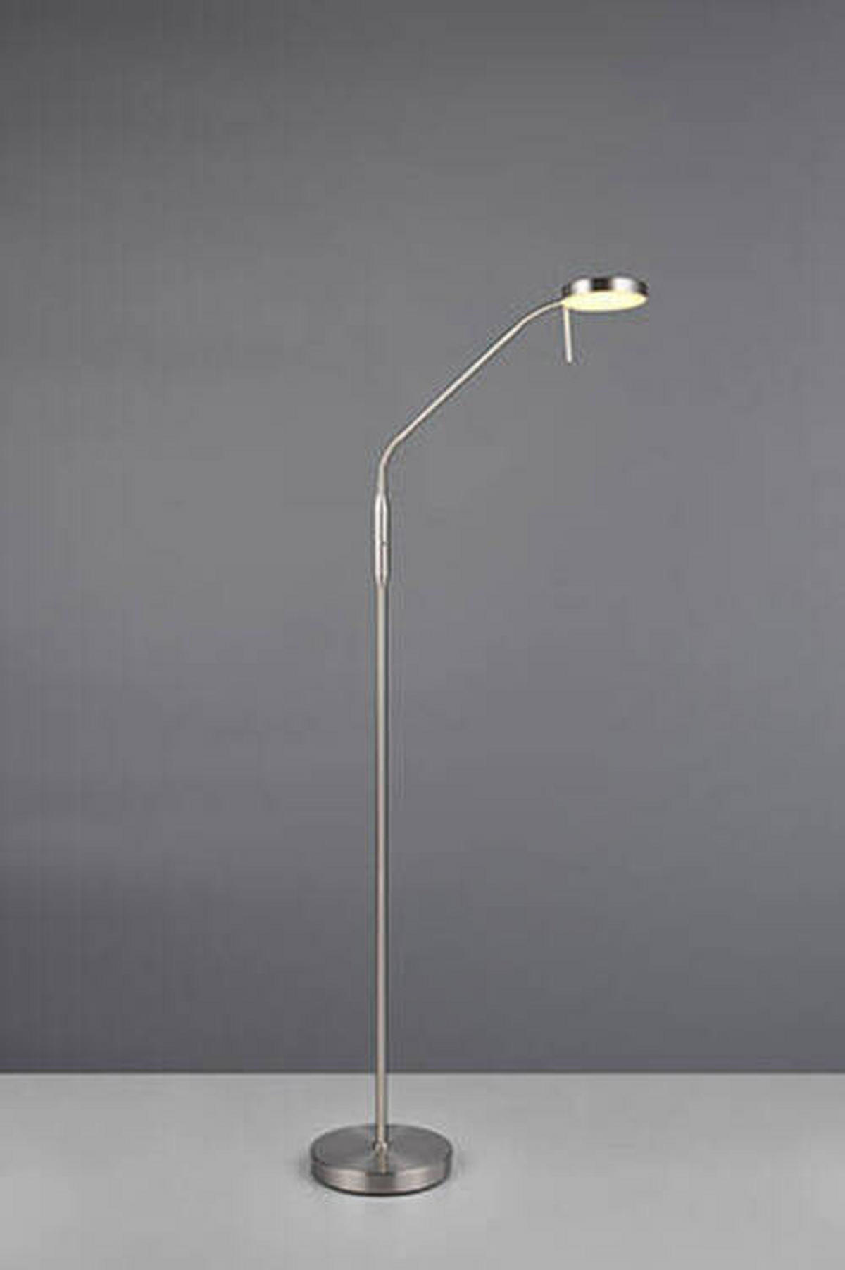 AKKU-STEHLEUCHTE    - Nickelfarben, KONVENTIONELL, Metall (160,5/22/51cm)