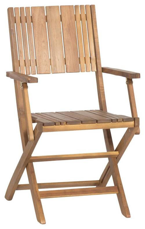 GARTENKLAPPSESSEL Akazie Akaziefarben - Akaziefarben, KONVENTIONELL, Holz (51/89/55cm) - Siena Garden