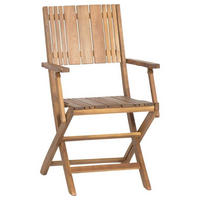 GARTENKLAPPSESSEL Akazie Akaziefarben  - Akaziefarben, KONVENTIONELL, Holz (51/89/55cm) - Siena Garden