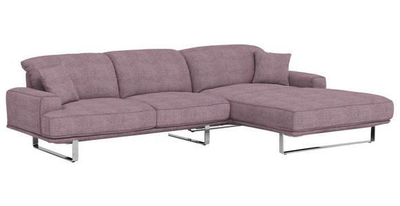 ECKSOFA Flieder Webstoff  - Flieder, Design, Textil/Metall (304/184cm) - Dieter Knoll