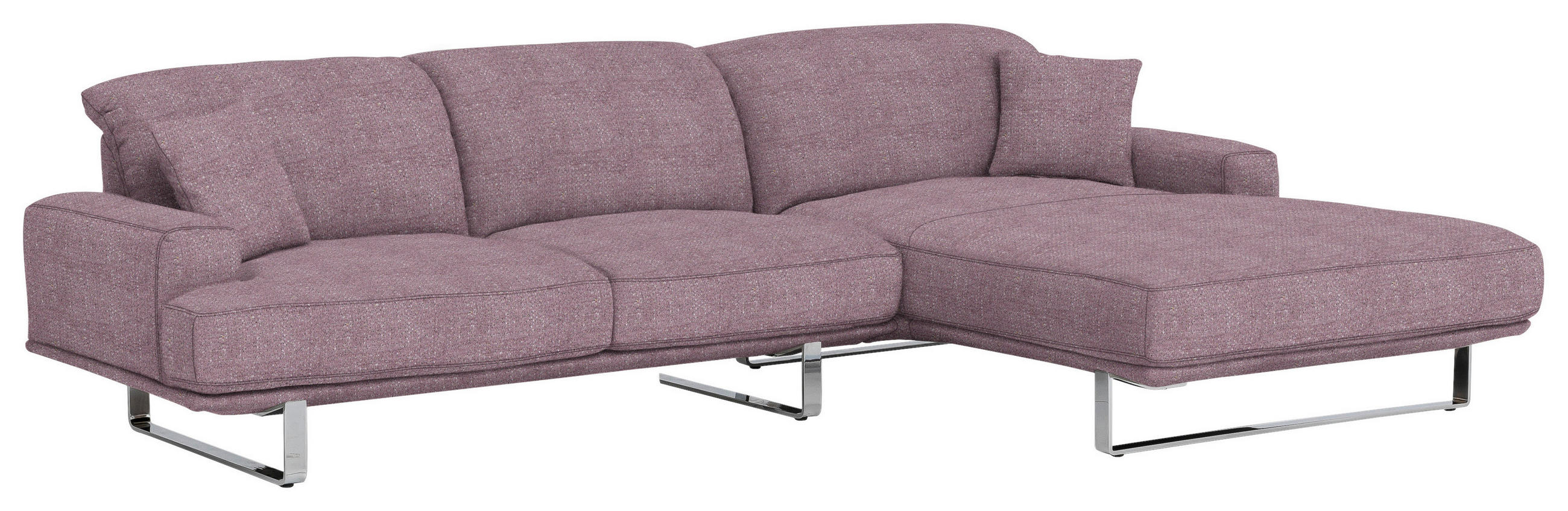 ECKSOFA Flieder Webstoff  - Flieder, Design, Textil/Metall (304/184cm) - Dieter Knoll