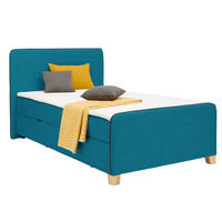 BOXBETT 120/200 cm  Petrol  - Eichefarben/Petrol, Design, Holz/Holzwerkstoff (120/200cm) - Moderano