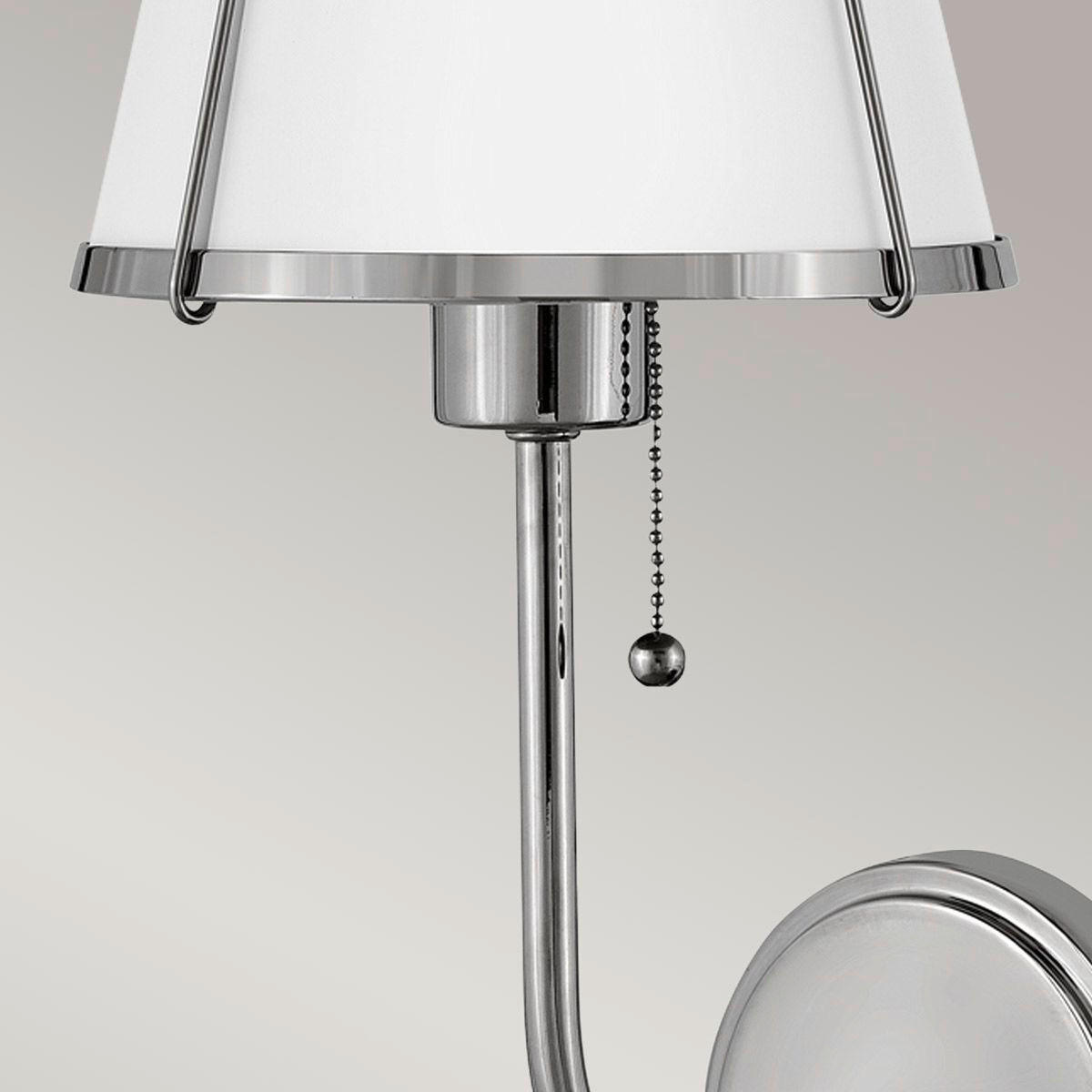 WANDLEUCHTE Clarke   - Weiß/Nickelfarben, KONVENTIONELL, Metall (40/18,4/22,2cm)