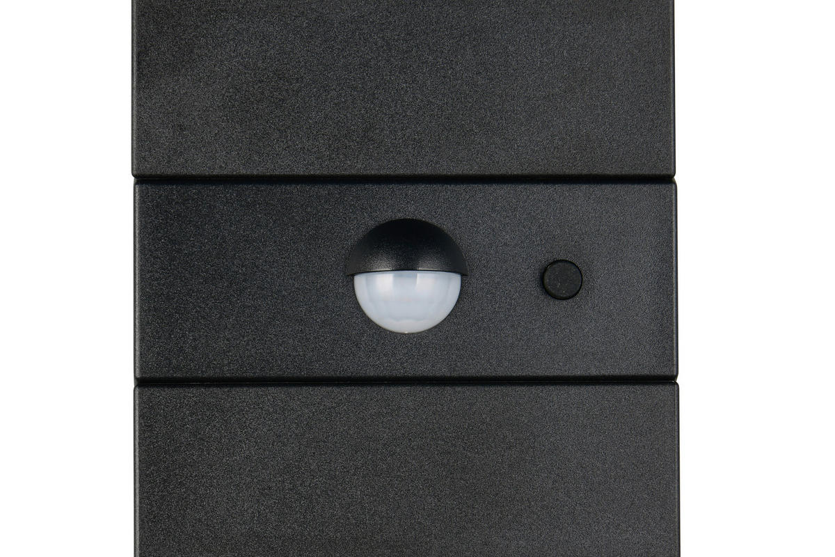 AUßENWANDLEUCHTE Talca 9.5/8.8/7.4 cm  - Schwarz, Design, Kunststoff (9.5/8.8/7.4cm)