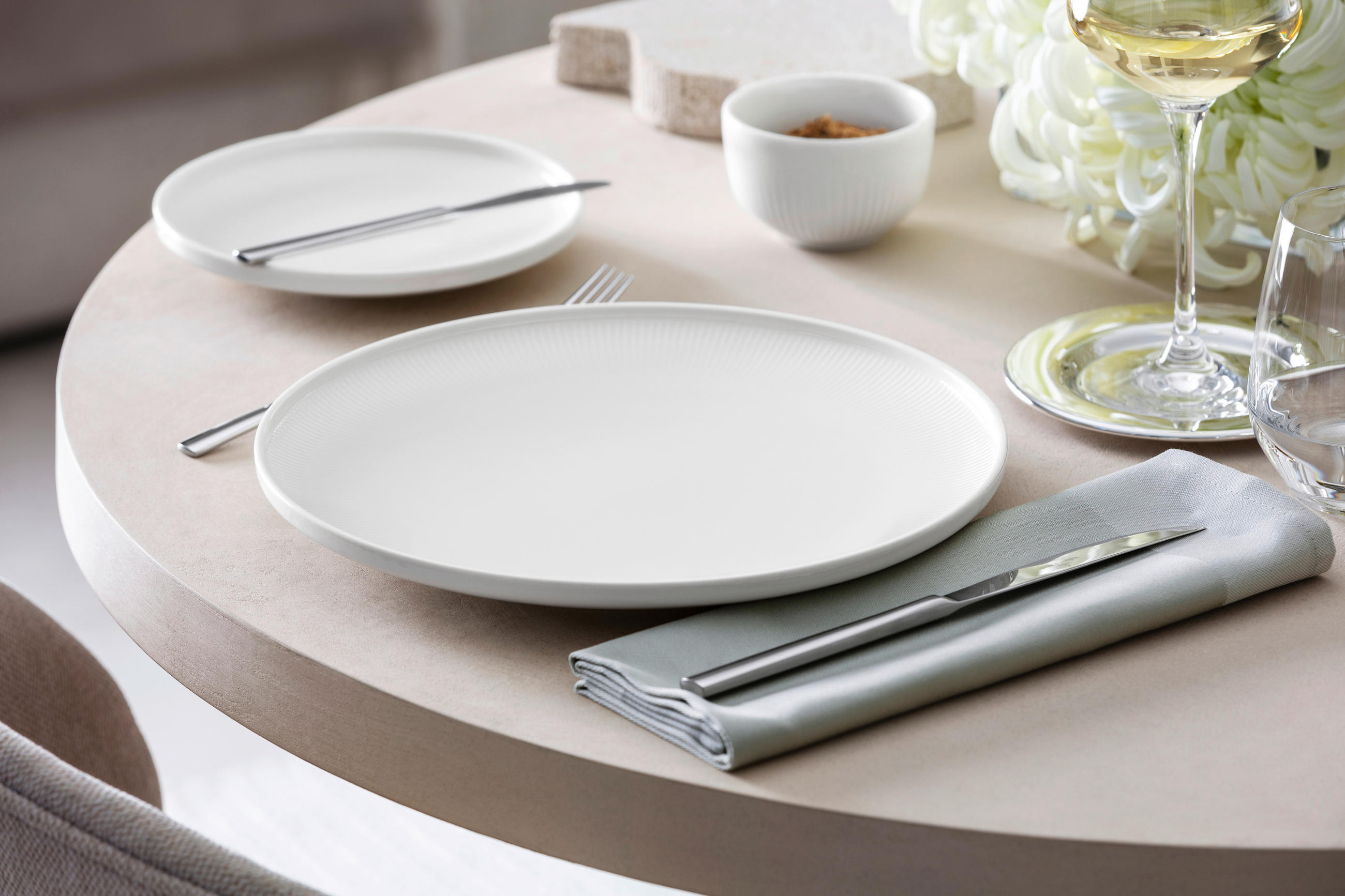 SPEISETELLER Weiß 27 cm Afina  - Weiß, KONVENTIONELL, Keramik (27cm) - Villeroy & Boch