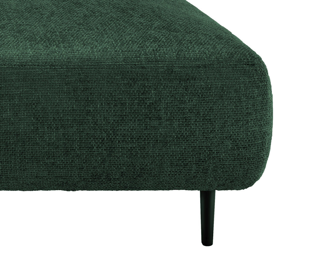 ECKSOFA in Struktur Waldgrün  - Waldgrün/Schwarz, Modern, Holz/Textil (269/172cm) - MID.YOU