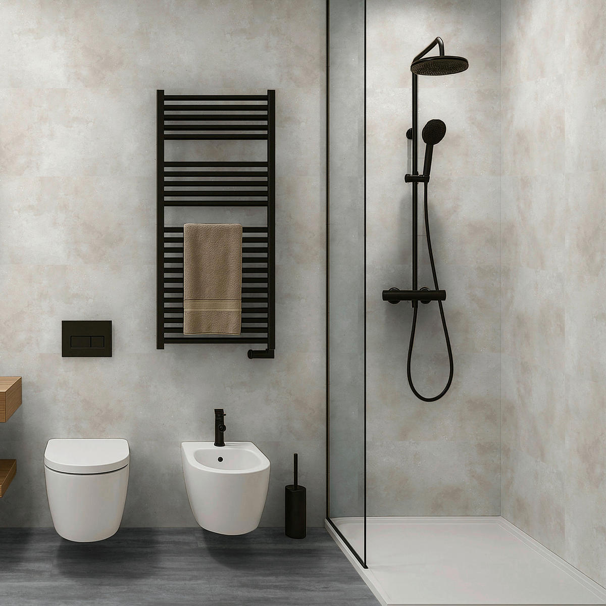 Vinyl für die Wand XL  - Beige, MODERN, Kunststoff (120/60/0,37cm)