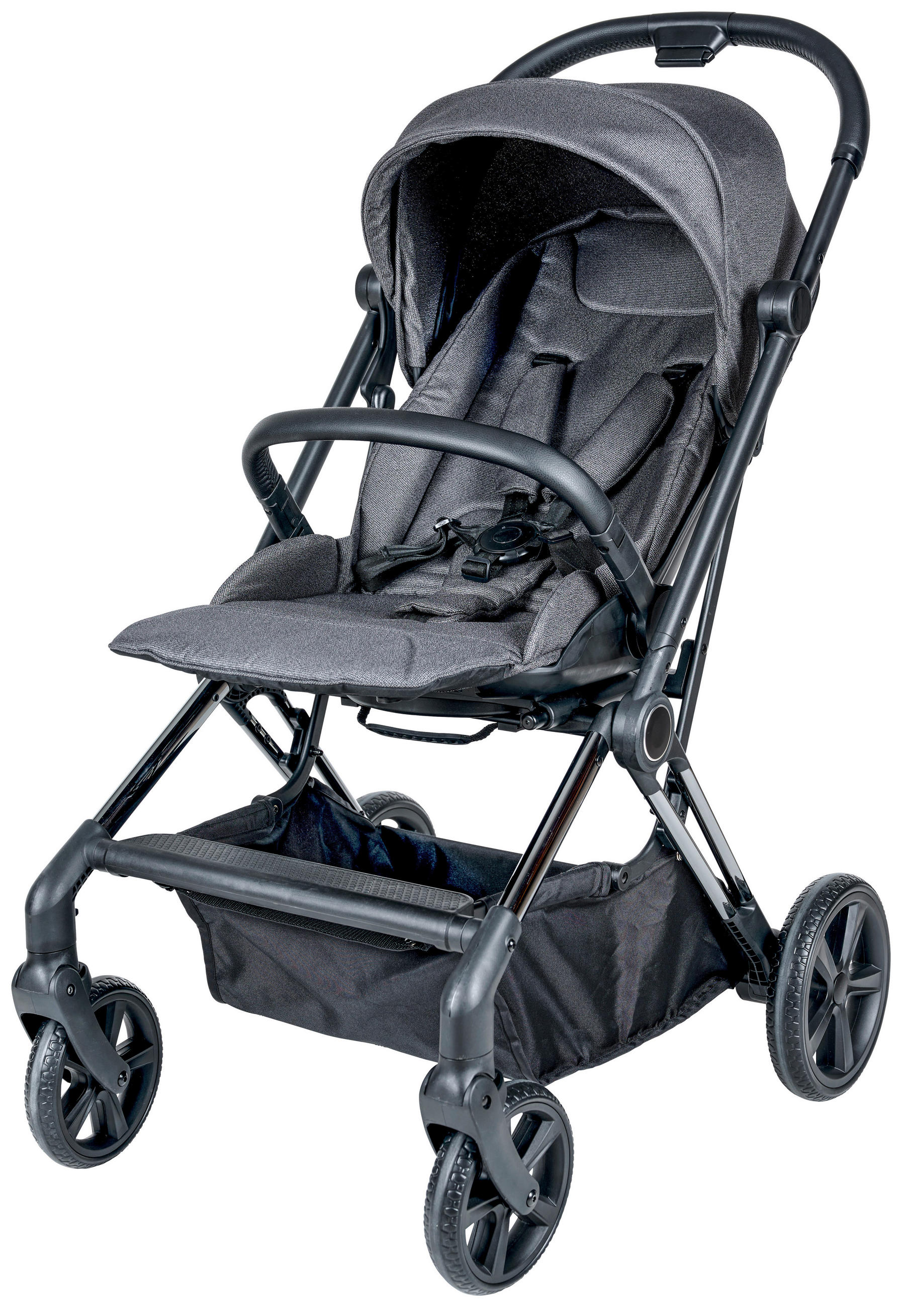BUGGY TWIRL  - Schwarz/Grau, Trend, Kunststoff/Textil (75/55/105cm) - Jimmylee