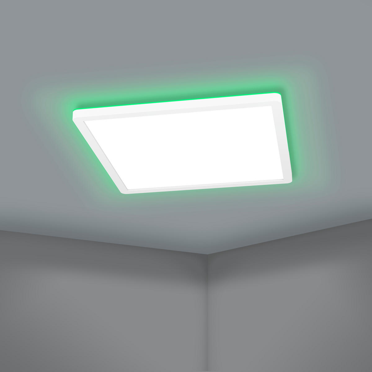 LED-DECKENLEUCHTE     - Weiss, Basics, Kunststoff (39/3/39cm) - Eglo